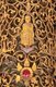 Thailand: Detail from a column within the Burmese-style mondop (pavilion) at Wat Phra Kaeo Don Tao, Lampang, Lampang Province